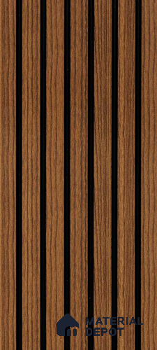 Grey Wood Look PN 00588 (507 B 07) Charcoal Louvers/Panels - 8 ft x 4.4 inch - 8 mm | Suitable for Feature Wall, TV Unit & Living Room | Width is Subjected to 5% Variation | Image 01