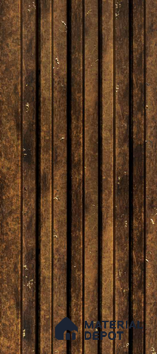 Brown Wooden Louver PN 00899 8 ft x 4.6 inch Charcoal Panel - 12 mm | Suitable for Feature Wall, TV Unit & Living Room | Width is Subjected to 5% Variation