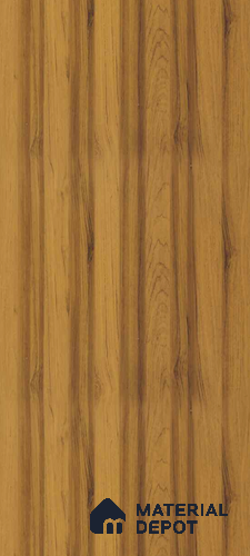 Brown Wooden Louver PN 00900 8 ft x 4.6 inch Charcoal Panel - 12 mm | Suitable for Feature Wall, TV Unit & Living Room | Width is Subjected to 5% Variation