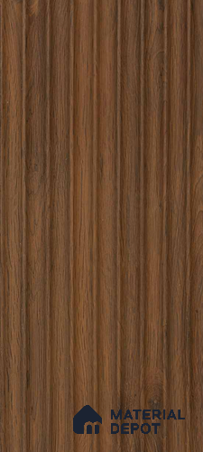 Brown Wooden Louver PN 00907 8 ft x 5 inch Charcoal Panel - 11 mm | Suitable for Feature Wall, TV Unit & Living Room | Width is Subjected to 5% Variation