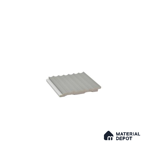 Grey Plain Colour Louver PN 00624 8 ft x 4 inch Charcoal Panel - 11 mm | Suitable for Feature Wall, TV Unit & Living Room | Width is Subjected to 5% Variation