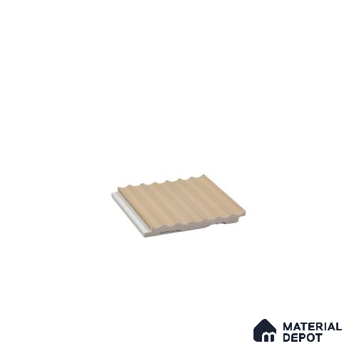Brown Plain Colour Louver PN 00628 8 ft x 4 inch Charcoal Panel - 11 mm | Suitable for Feature Wall, TV Unit & Living Room | Width is Subjected to 5% Variation