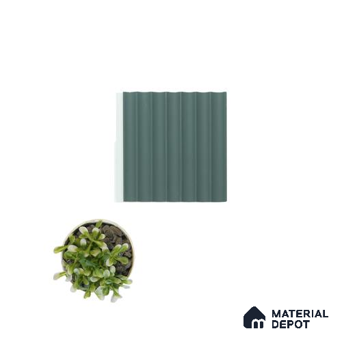 Green Plain Colour Louver PN 00629 8 ft x 4 inch Charcoal Panel - 11 mm | Suitable for Feature Wall, TV Unit & Living Room | Width is Subjected to 5% Variation