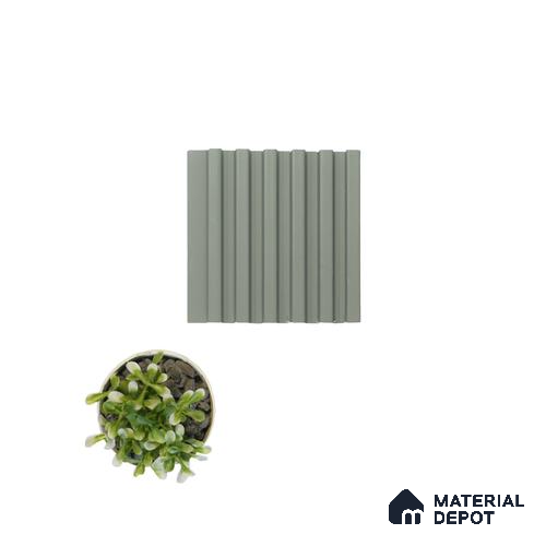 Beige Plain Colour Louver PN 00638 8 ft x 4 inch Charcoal Panel - 11 mm | Suitable for Feature Wall, TV Unit & Living Room | Width is Subjected to 5% Variation