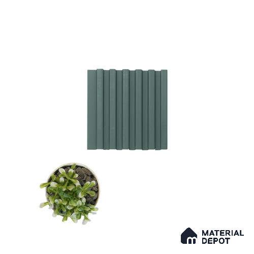 Green Plain Colour Louver PN 00640 8 ft x 4 inch Charcoal Panel - 11 mm | Suitable for Feature Wall, TV Unit & Living Room | Width is Subjected to 5% Variation