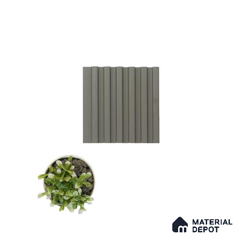 Brown Plain Colour Louver PN 00641 8 ft x 4 inch Charcoal Panel - 11 mm | Suitable for Feature Wall, TV Unit & Living Room | Width is Subjected to 5% Variation
