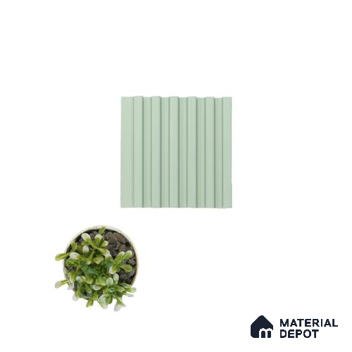 Green Plain Colour Louver PN 00634 8 ft x 4 inch Charcoal Panel - 11 mm | Suitable for Feature Wall, TV Unit & Living Room | Width is Subjected to 5% Variation