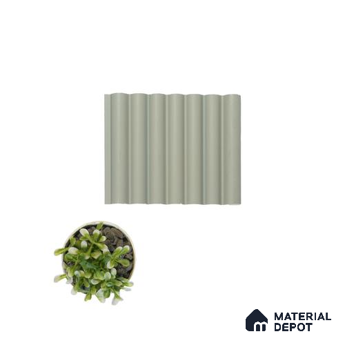 Ivory Plain Colour Louver PN 00618 8 ft x 4.9 inch Charcoal Panel - 11 mm | Suitable for Feature Wall, TV Unit & Living Room | Width is Subjected to 5% Variation