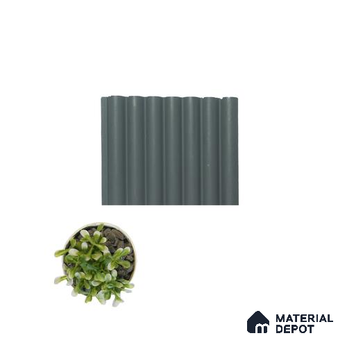 Grey Plain Colour Louver PN 00622 8 ft x 4.9 inch Charcoal Panel - 11 mm | Suitable for Feature Wall, TV Unit & Living Room | Width is Subjected to 5% Variation