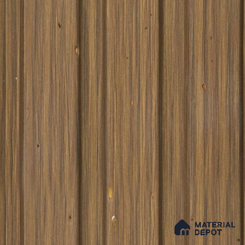 Brown Wooden Louver PN 00689 9.5 ft x 4.8 inch Charcoal Panel - 11 mm | Suitable for Feature Wall, TV Unit & Living Room | Width is Subjected to 5% Variation