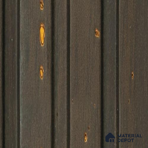 Brown Wooden Louver PN 00690 9.5 ft x 4.8 inch Charcoal Panel - 11 mm | Suitable for Feature Wall, TV Unit & Living Room | Width is Subjected to 5% Variation