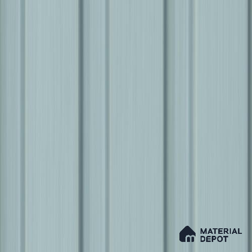 Blue Plain Colour Louver PN 00691 9.5 ft x 4.8 inch Charcoal Panel - 11 mm | Suitable for Feature Wall, TV Unit & Living Room | Width is Subjected to 5% Variation