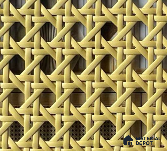 Yellow Cane Look LM 23374 Texture Finish Decorative Laminate Roll 25 ft x 2 ft - 1 mm | Suitable for TV Unit, Wardrobe, Kitchen Cabinets