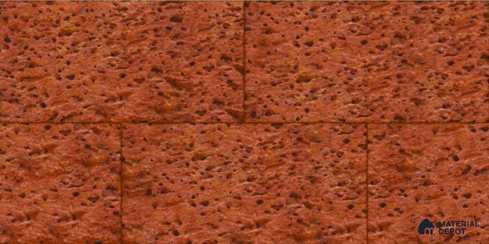 Stone Wall Tile TL 01691 Earth Brown 2 ft x 1 ft Matte Finish Ceramic Elevation Tile - 9 mm