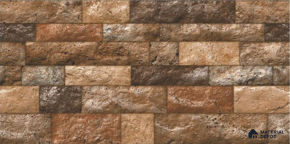 TL 01696 Coffee Brown 2 ft x 1 ft Matte Finish Ceramic Elevation Wall Tile - 9 mm