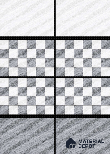 TL 01631 E Dark Grey 12 x 12 inch Matte Finish Anti Skid Ceramic Floor Tile - 6 mm
