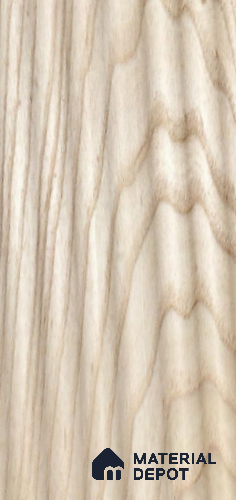 Brown Wooden Louver White Ash Wide Flutes 8 ft x 5.6 inch Solid Wood Panel - 4.5 mm | Suitable for Feature Wall, TV Unit & Living Room | Width is Subjected to 5% Variation
