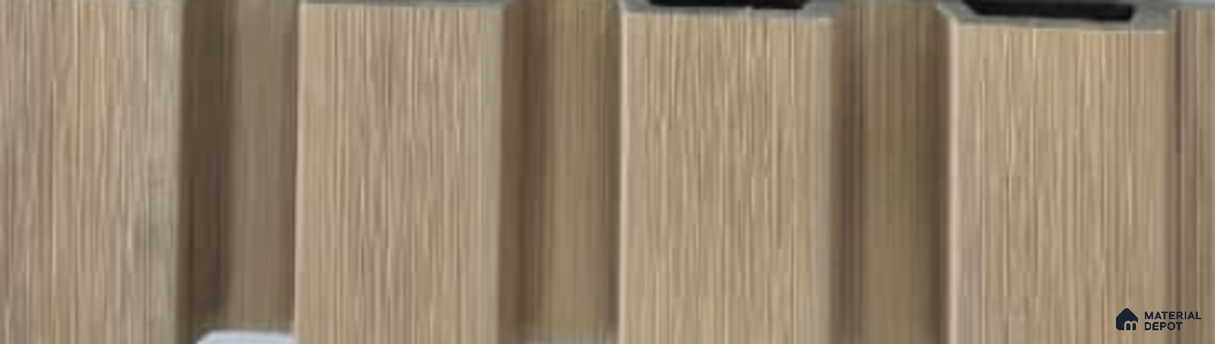 PN 06541 WPC Barcode Design 9.6 ft x 8.6 inch Exterior Wall Panel - 26 mm | Suitable for Facade, Balcony, Cafeteria