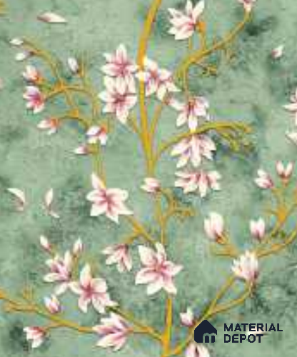 WK160-41 | 10 Meter x 21 Inches Florals Look Wallpaper - 57.41 Sq. Ft.