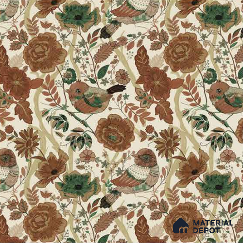 8013 | 10 Meter x 21 Inches Chinoserie Look Wallpaper - 57.41 Sq. Ft.