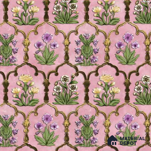 8050 | 10 Meter x 21 Inches Florals Look Wallpaper - 57.41 Sq. Ft.
