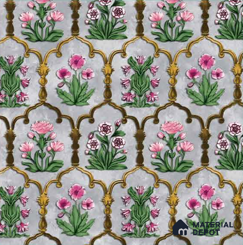 8051 | 10 Meter x 21 Inches Florals Look Wallpaper - 57.41 Sq. Ft.