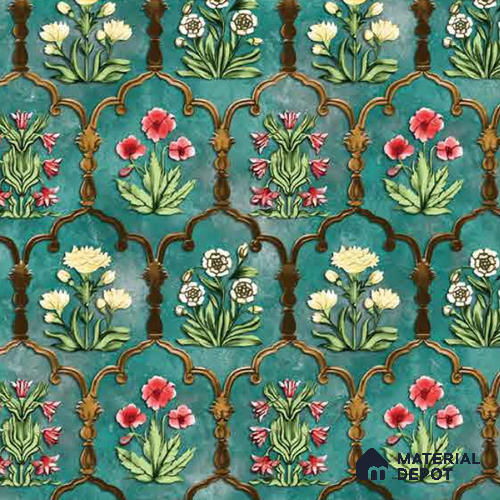 8052 | 10 Meter x 21 Inches Florals Look Wallpaper - 57.41 Sq. Ft.