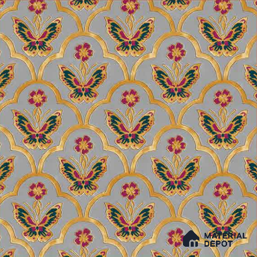 8059 | 10 Meter x 21 Inches Patterned Look Wallpaper - 57.41 Sq. Ft.