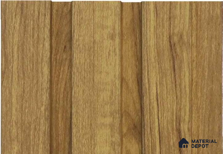 Brown Wooden Louver MRL 124 9.5 ft x 4.4 inch Charcoal Panel - 12 mm | Suitable for Feature Wall, TV Unit & Living Room | Width is Subjected to 5% Variation