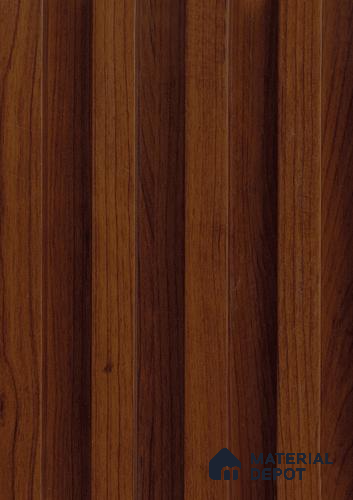 Brown Wooden Louver PN 05713 9.6 ft x 6.6 inch WPC Panel - 20 mm | Suitable for Feature Wall, TV Unit & Living Room | Width is Subjected to 5% Variation
