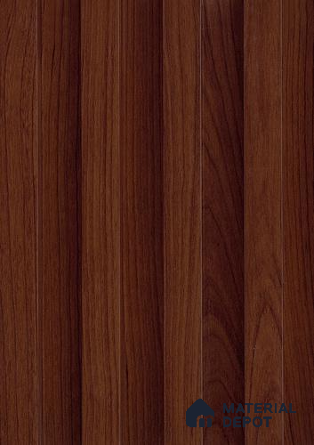 Brown Wooden Louver PN 05865 9.6 ft x 6.6 inch WPC Panel - 20 mm | Suitable for Feature Wall, TV Unit & Living Room | Width is Subjected to 5% Variation