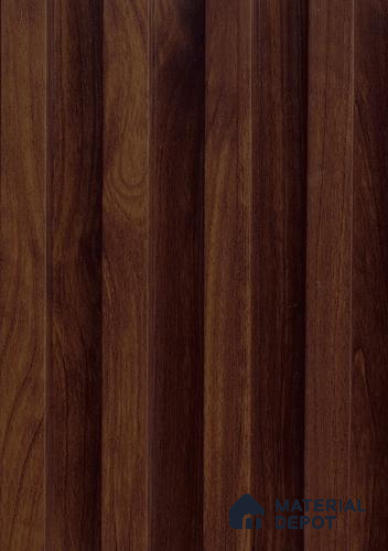 Brown Wooden Louver PN 06108 9.6 ft x 6.6 inch WPC Panel - 20 mm | Suitable for Feature Wall, TV Unit & Living Room | Width is Subjected to 5% Variation