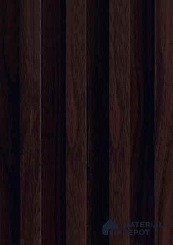Brown Wooden Louver PN 06123 9.6 ft x 6.6 inch WPC Panel - 20 mm | Suitable for Feature Wall, TV Unit & Living Room | Width is Subjected to 5% Variation