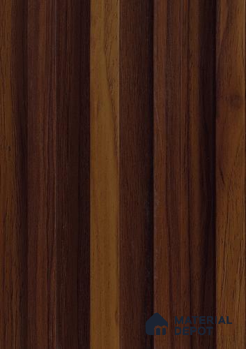 Brown Wooden Louver PN 06124 9.6 ft x 6.6 inch WPC Panel - 20 mm | Suitable for Feature Wall, TV Unit & Living Room | Width is Subjected to 5% Variation