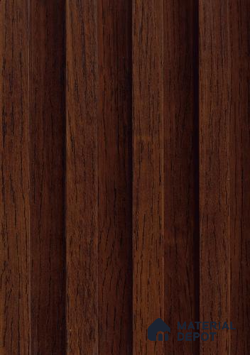 Brown Wooden Louver PN 06127 9.6 ft x 6.6 inch WPC Panel - 20 mm | Suitable for Feature Wall, TV Unit & Living Room | Width is Subjected to 5% Variation