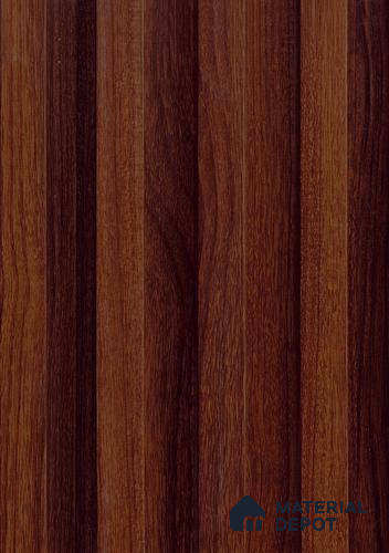 Brown Wooden Louver PN 06128 9.6 ft x 6.6 inch WPC Panel - 20 mm | Suitable for Feature Wall, TV Unit & Living Room | Width is Subjected to 5% Variation