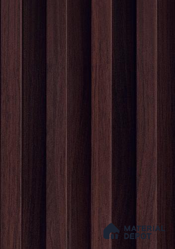 Brown Wooden Louver PN 06132 9.6 ft x 6.6 inch WPC Panel - 20 mm | Suitable for Feature Wall, TV Unit & Living Room | Width is Subjected to 5% Variation