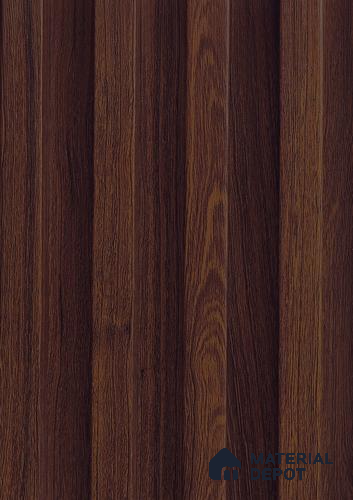 Brown Wooden Louver PN 06134 9.6 ft x 6.6 inch WPC Panel - 20 mm | Suitable for Feature Wall, TV Unit & Living Room | Width is Subjected to 5% Variation
