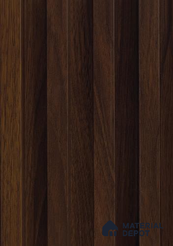 Brown Wooden Louver PN 06139 9.6 ft x 6.6 inch WPC Panel - 20 mm | Suitable for Feature Wall, TV Unit & Living Room | Width is Subjected to 5% Variation