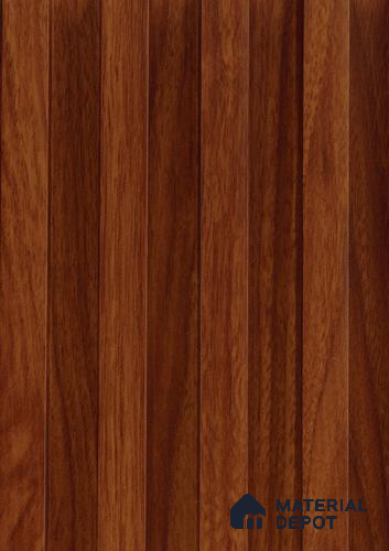 Brown Wooden Louver PN 06140 9.6 ft x 6.6 inch WPC Panel - 20 mm | Suitable for Feature Wall, TV Unit & Living Room | Width is Subjected to 5% Variation