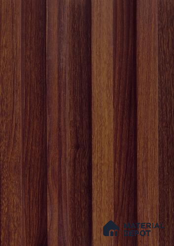Brown Wooden Louver PN 06144 9.6 ft x 6.6 inch WPC Panel - 20 mm | Suitable for Feature Wall, TV Unit & Living Room | Width is Subjected to 5% Variation
