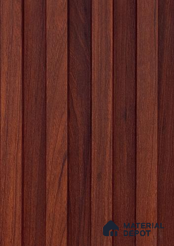 Brown Wooden Louver PN 06145 9.6 ft x 6.6 inch WPC Panel - 20 mm | Suitable for Feature Wall, TV Unit & Living Room | Width is Subjected to 5% Variation