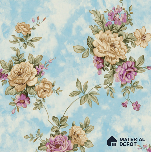 20-555-20 | 10 Meter x 21 Inches Florals Look Wallpaper - 57.41 Sq. Ft.