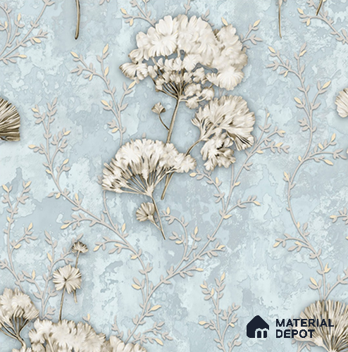 27-555-27 | 10 Meter x 21 Inches Florals Look Wallpaper - 57.41 Sq. Ft.