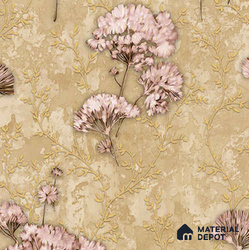 28-555-28 | 10 Meter x 21 Inches Florals Look Wallpaper - 57.41 Sq. Ft.