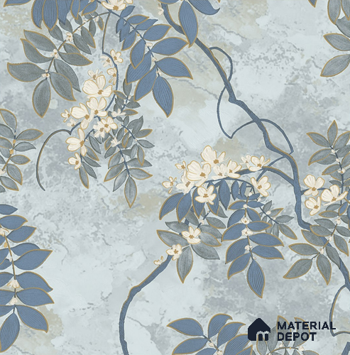 32-555-32 | 10 Meter x 21 Inches Florals Look Wallpaper - 57.41 Sq. Ft.
