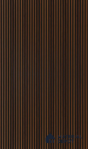 Brown Wooden Louver UR 7405 (UR 7405) 9.5 ft x 12 inch Charcoal Panel - 9 mm | Suitable for Feature Wall, TV Unit & Living Room | Width is Subjected to 5% Variation