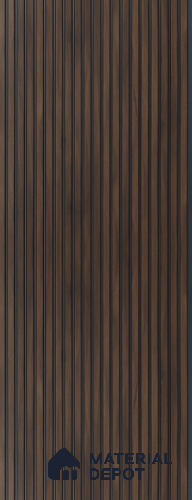 Brown Wooden Louver UR 8404  (UR 8404) 9.5 ft x 12 inch Charcoal Panel - 9 mm | Suitable for Feature Wall, TV Unit & Living Room | Width is Subjected to 5% Variation