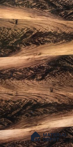 Smoked Mahagony Crotch 8 ft x 4 ft Natural Veneer - 3.7 mm