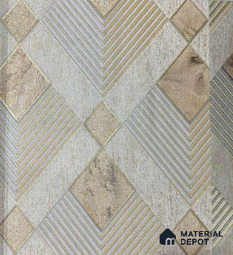 P19 AP-1019 | 10 Meter x 21 Inches Geometric Look Wallpaper - 57.37 Sq. Ft. | Minimum 15% wastage during installation
